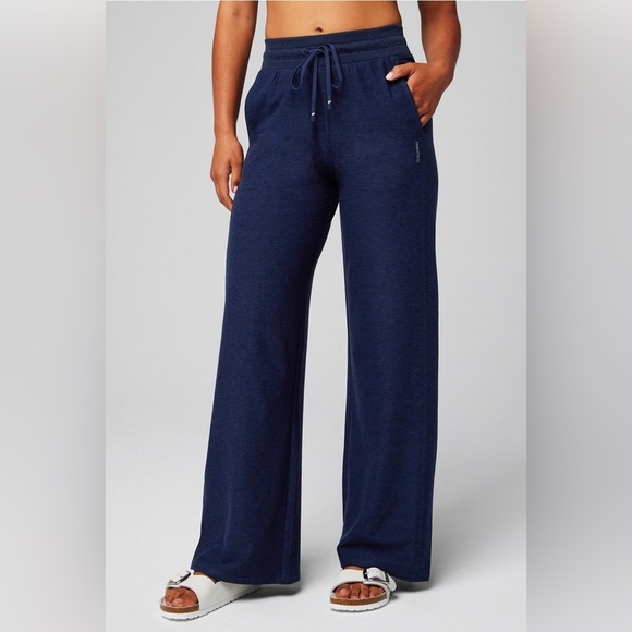 Fabletics Cloud Jersey Wide Leg Pant Sz XL - Picture 1 of 8
